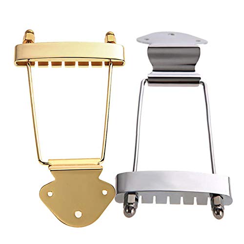 RuleaxAsi 6 Cordas Trapézio Guitarra Ponte Ponte Ajustável Ponte de Metal Peças de Reposição para Ja