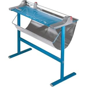 Dahle 448s Premium Rotary Trimmer w/Stand, 51″ Cut Length, 20 Sheet Capacity, Self-Sharpening, Automatic Clamp, German Engineered Paper Cutter