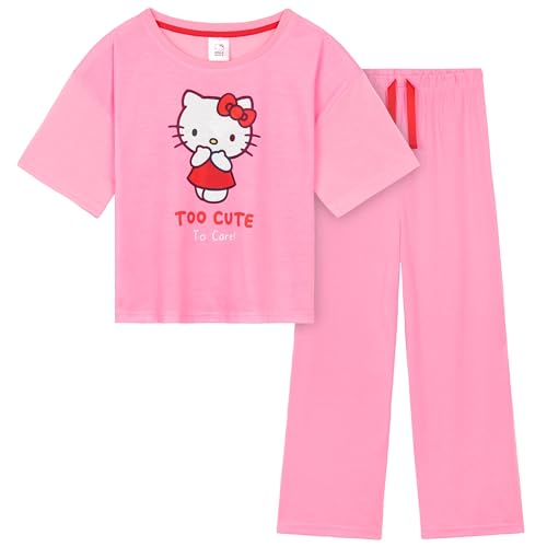 Hello Kitty Girls Pajamas Set, Comfortable Loungewear – Gifts for Girls