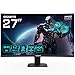 Produktbild GIGABYTE GS27QC 27" QHD Curved Gaming Monitor - 2560 x 1440, 1500R, 165Hz, 1ms, 250 cd/m², FreeSync Premium, HDR ready, HDMI 2.0, DisplayPort 1.4