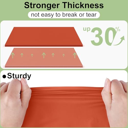 Image of misaya 4 Packs Disposable Plastic Table Cloth, 84 inch Round Waterproof Tablecloth, Leakproof & Sturdy Decorative Table Covers for Picnic, Party and Outdoor, Rust