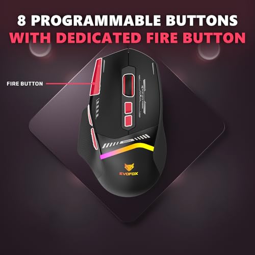 EvoFox Blaze 2 Wireless Gaming Mouse 12,800 DPI - Image 7