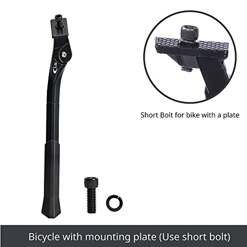N+1 Bike Kickstand - Aluminum Alloy Adjustable Center Bicycle Kickstand Suitable For 26" - 29" Mountain Bikes, Road Bikes, Bmx, Mtb #TOP4