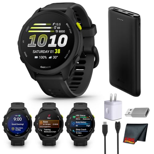Garmin Forerunner 70 GPS Running Smartwatch Black 1.2" AMOLED Display Kit