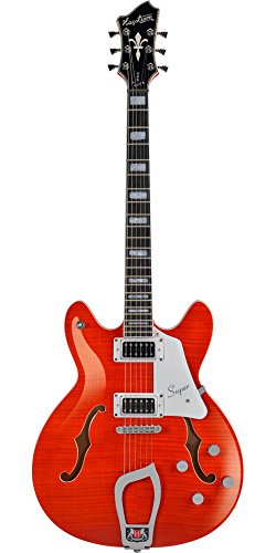 Hagstrom SUVIK-BLK Guitare électrique semi-creuse 6 cordes Noir brillant Manderin - Les Beatles, Paul McCartney, John Lennon, RIngo Starr, George Harrison Hagstrom SUVIK-BLK Guitare électrique semi-creuse 6 cordes Noir brillant Manderin – Image 4