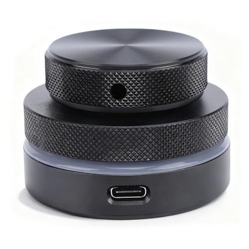 Drehknopf mit RGB-Licht, USB-C/2,4G/BT 3-Modus für Videobearbeitung, Musikwiedergabe und Helligkeitssteuerung Unter und Android