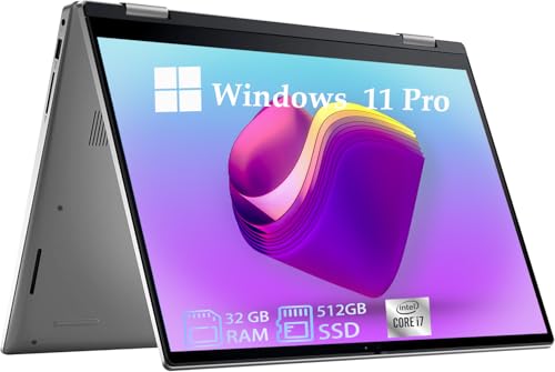 Image of Dell Latitude 7420 2-in-1 Business Laptop, 14 inch FHD Touchscreen, Core i7-1185G7 3.0GHz, 12MB Cache, 32GB RAM, 512GB SSD, Windows 11 Pro, Silver (Renewed)