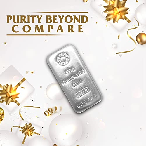 Image of MMTC-PAMP (999.9) Purity 500 gram Silver Casted Bar