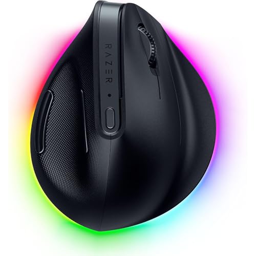 Razer Pro Click V2 Vertical RZ01-05250100-R3G1 - Ratón ergonómico vertical inalámbrico 30.000 DPI, RGB, 8 botones