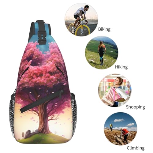 Bolso cruzado pequeño tipo sling para senderismo en negro miniatura 6