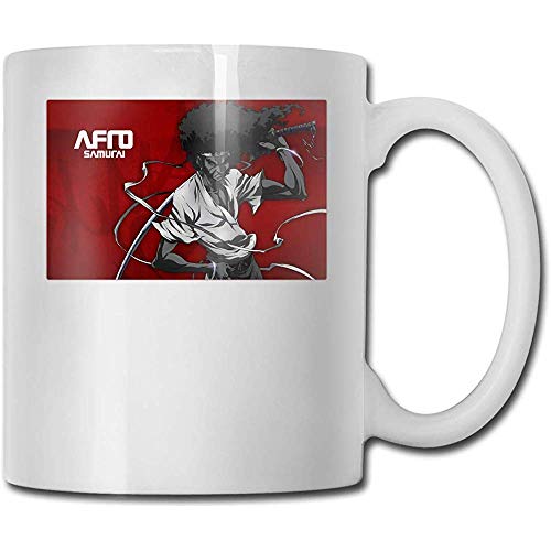 Afro Samurai Mug Personalidad Taza de café Agua Té Bebida Taza 330ml