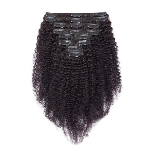 Extensions de cheveux afro à clips 16" lot de 8 pièces volume immédiat