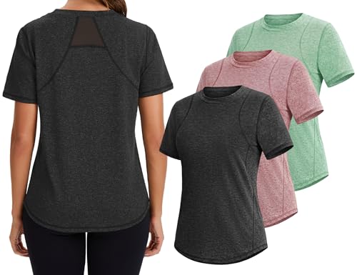 T-Shirt Sport Femme Manches Courtes avec Finitions Haut de Gamme