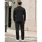 COOFANDY Men's Tracksuit 2 Piece Set Geometric Texture Quarter Zip Pullover Sweatshirt Athletic Running Sweatsuits - Image 4