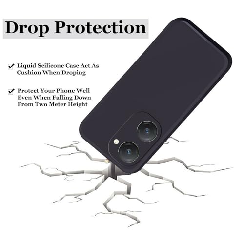 Image of A rtistque Back Cover Case for iQOO Z9 Lite 5G / Vivo T3 Lite 5G with Camera Protection | Shockproof TPU | Stylish Protective Design | Slim Fit | Ultra Matte | Z9 Lite / T3 Lite Back Cover - Black