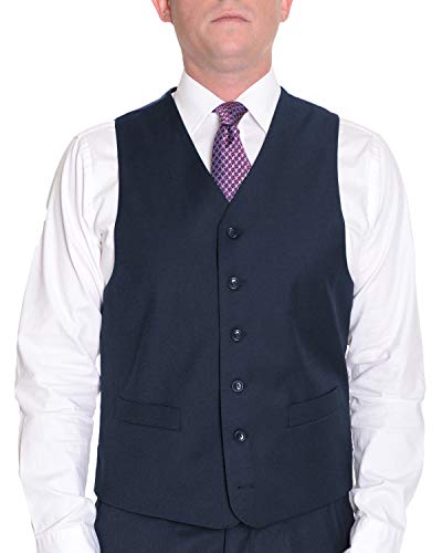 Wemaliyzd Men's 3 Pieces Suit Big & Tall 6 Buttons Vest Straight Pants2