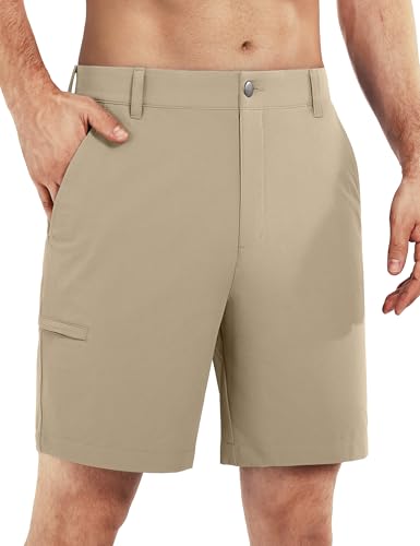 Men's Golf Shorts 7"/ 10" Stretch Quick Dry Water Resistant Dress Casual Shorts with 6 Pockets Work Hiking Shorts