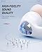 Donner Wireless Earbuds Noise Cancelling, Bluetooth 5.2 Earphones with 5 x EarTips, 4 Mic Clear Calls, 12mm Drivers, App for Custom EQ, 32H Playtime, Fast Charging, Transparency - Dobuds ONE,White