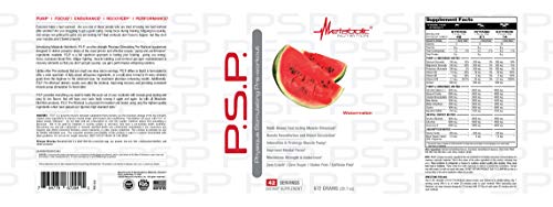 Metabolic Nutrition P.s.p. Physique Stimulating Preworkout 672G Zero Sugar Caffeine Free (Watermelon) #TOP1