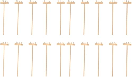 YARNOW 20 rastrillos de arena Zen Mini Zen, rastrillo de bambú, rastrillo de jardín, rastrillo de jardín