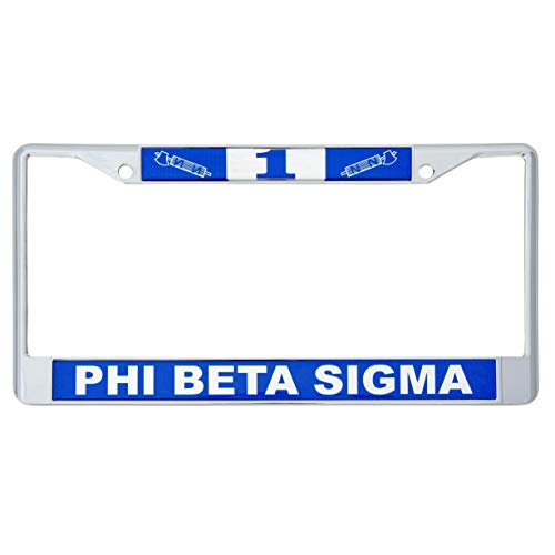Desert Cactus Phi Beta Sigma Line Number # Metal License Plate Frame for Front or Back of Car Sigma (#1 License Plate Frame)