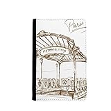 Dimensions : 9,5 x 14,7 cm. Metropolitain Station France Paris Porte passeport Porte Carte Carte