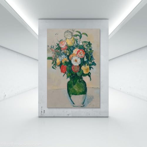 Lámina artística Fleurs Dans Un Pot D'olives de Cézanne, cuadro de 40 x 60 cm 7