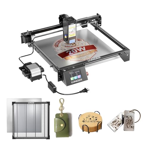 Image of LONGER Ray5 20W Laser Engraver, Laser Cutting Machine for Wood Metal