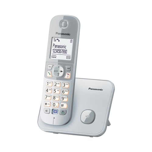 Panasonic KX-TG6811GS DECT Schnurlostelefon (strahlungsarm, Eco-Modus, Gap Telefon, ohne Anrufbeantworter, Festnetz… – Ansicht 1