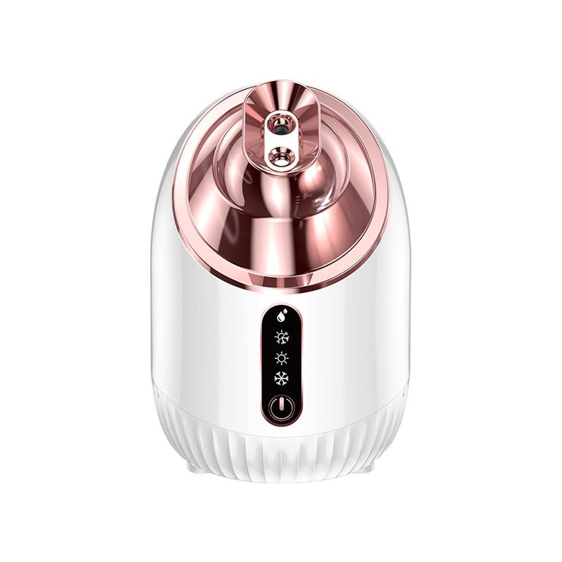 Facial Steamer SPA+ , Best Professional Nano Ionic Facial Steamer with Cold&Warm&Hot Mist, Home Face Sauna, Daily Hydration ,Portable Humidifier Machine, Deep Clean & Tighten Skin, White