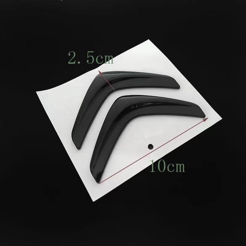 Emblème Voiture 3D Citroën Jumpy 2007-2012 - Autocollant Badge Capot Coffre - Blanc - ABS Résistant