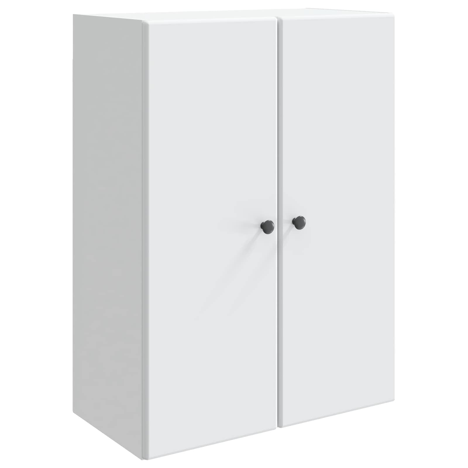 Armario de pared blanco para pasillo y oficina con estantes