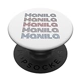 Filipinas 70&#39;s City Retro Vintage Manila PopSockets PopGrip Intercambiable