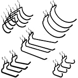 LULARINE 12-Piece Pegboard Hook Set for Drills, Accessories, Tool Utility Garage or Workbench Storage, Craft or Hobby Supplies, Organization Kit for 1/4" Pegboard