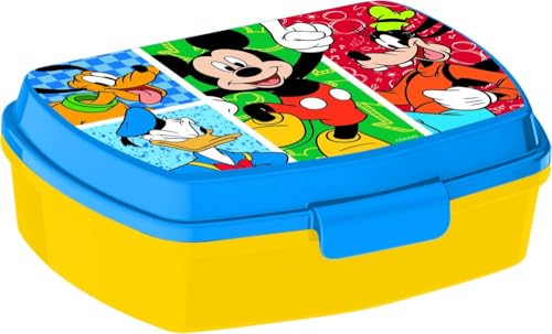 Tataway Fiambrera Funny Mickey Has Fun: recipiente para comida con diseño de Disney, práctico, seguro e ideal para llevar aperitivos y comidas en cualquier contexto diario