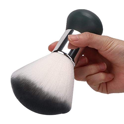 Barber Neck Duster Brush, Professional Hair Salon Haarentfernungsbürste, Broken Hairbrush, Haarschnitt Spezielle Reinigungsbürste Haarschneide-Kits für Barber Haircut, Rasieren, Reinigen(Grau)