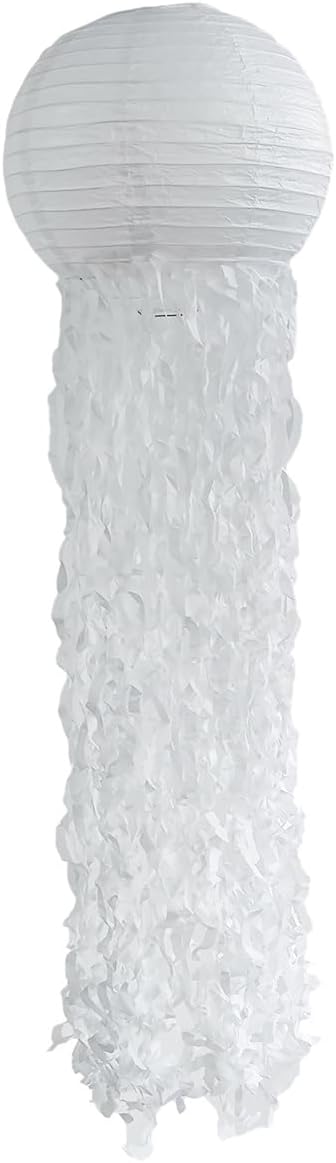 Jellyfish Paper Lanterns Mermaid Birthday Decorations,Hanging Lantern Lamps for Baby Shower Ocean Theme Decor Under The Sea Classroom Girls Party Supplies (Jellyfish-5pcs)