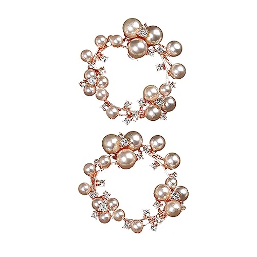 TEHAUX 2pcs Pearl Buckle Bridal Accessories Black Heels with Pearls Sandal Heels Sandals Women Heels Jewelry & Watch Accessories Pearls Shoe Clips Wedding Shoe Clips Women Shoe Clips Miss