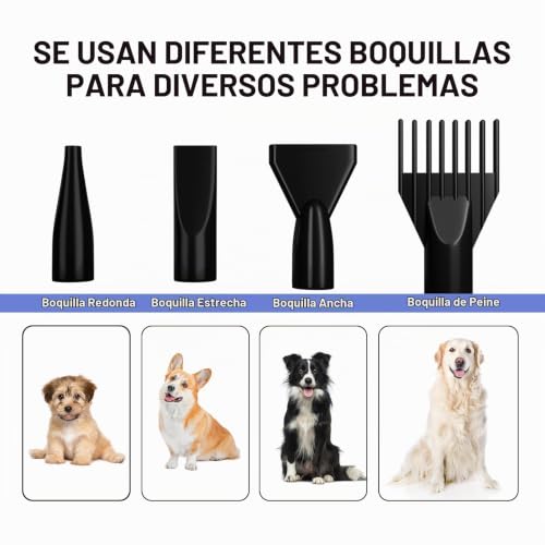 Secadora Sopladora para Perros de Alta Velocidad 3800 W – Blirdiy - Imagen 4