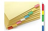 24 sets Wilson Jones Insertable Binder Tab Dividers, 8 Tab Multicolor (W54311A) - 24 packs of 8 sets