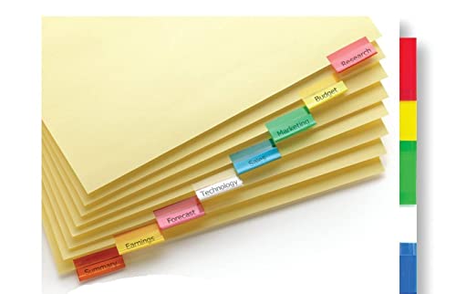 Wilson Jones Insertable Binder Tab Dividers, 8 Tab Multicolor (W54311A) - 24 packs of 8 sets