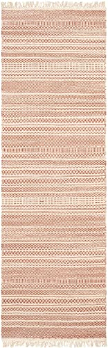 Mark&Day Wool Rugs, 2x8 Landhorst Cottage Apricot Runner Area Rug, Orange Beige Carpet for Hallway, Kitchen, Bedroom or Living Room (2'6