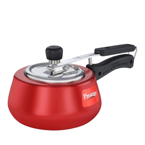 Prestige Nakshatra Cute Duo Svachh Aluminium Inner Lid Pressure Cooker, 2 Litre, Red, 2 Liter