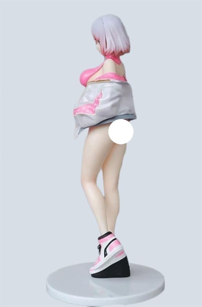 Figurka anime TYdfhSHRi figurka malowana postać tryb zabawka model PCW anime kolekcjonerzy przedmiot 25 cm (różowa)