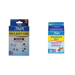 API FIN & Body Cure Medication and Aquarium Salt for Freshwater Fish