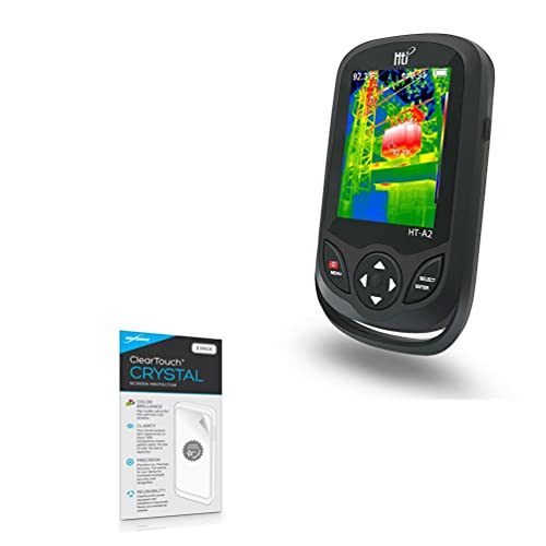 BoxWave Screen Protector Compatible with HTI HT A2 Thermal Imager - ClearTouch Crystal (2-Pack), HD Film Skin - Shields from Scratches