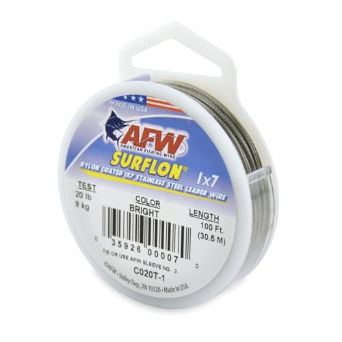 Image of American Fishing Wire Surflon Nylon Coated 1x7 Stainless Steel Leader Wire
