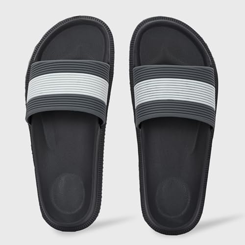Image of Centrino Slides for Men | Comfortable & Stylish with Soft Insole | Trendy Design with Support Strap | Perfect for Spring Summer Travelling, Walking
