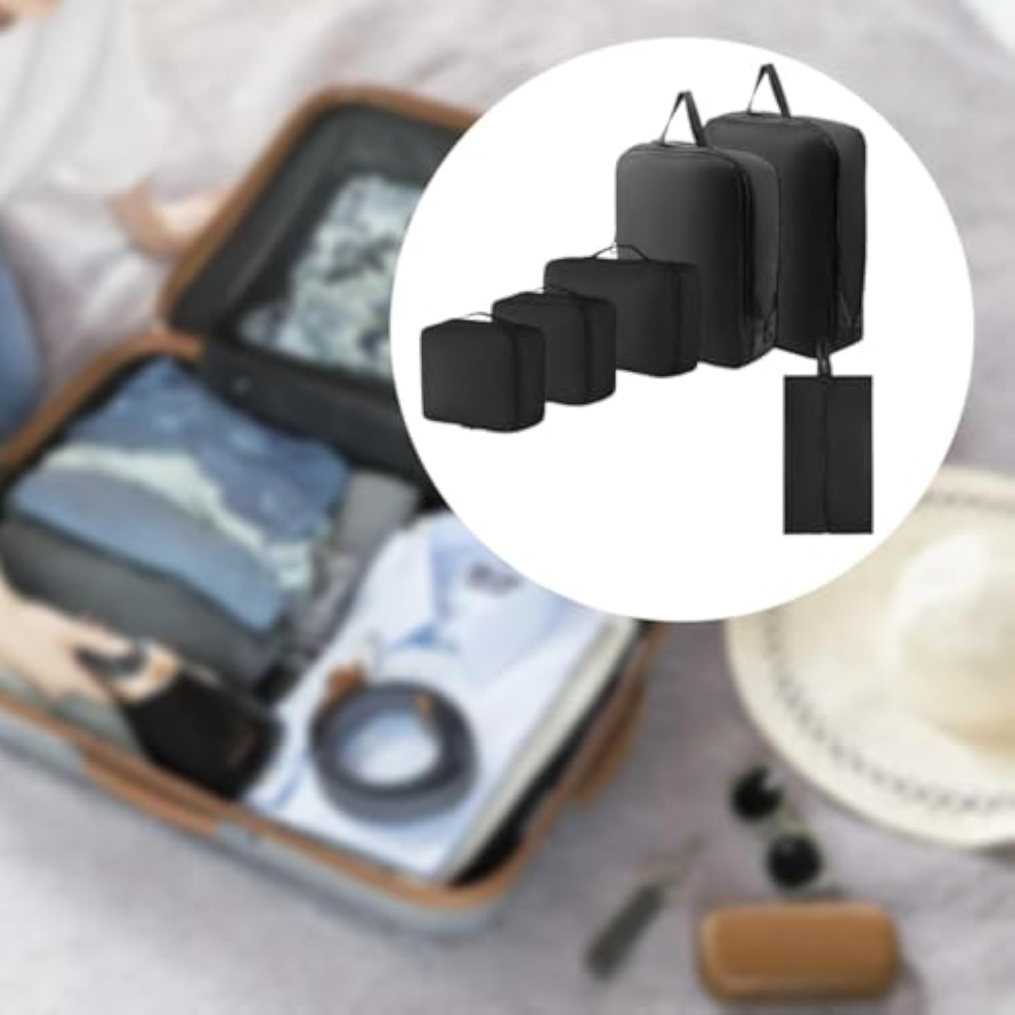 6 Pieces Travel Storage Bag Set, Shoe Bag for Beach & Hiking