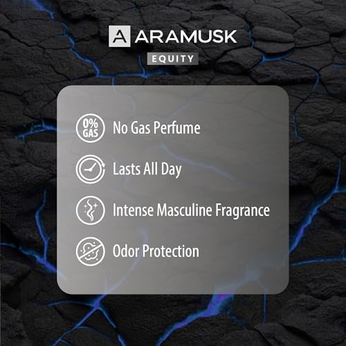 Image of Aramusk Equity NO GAS Perfume Body Spray for Men | Long Lasting Masculine Fragrance - 150mL